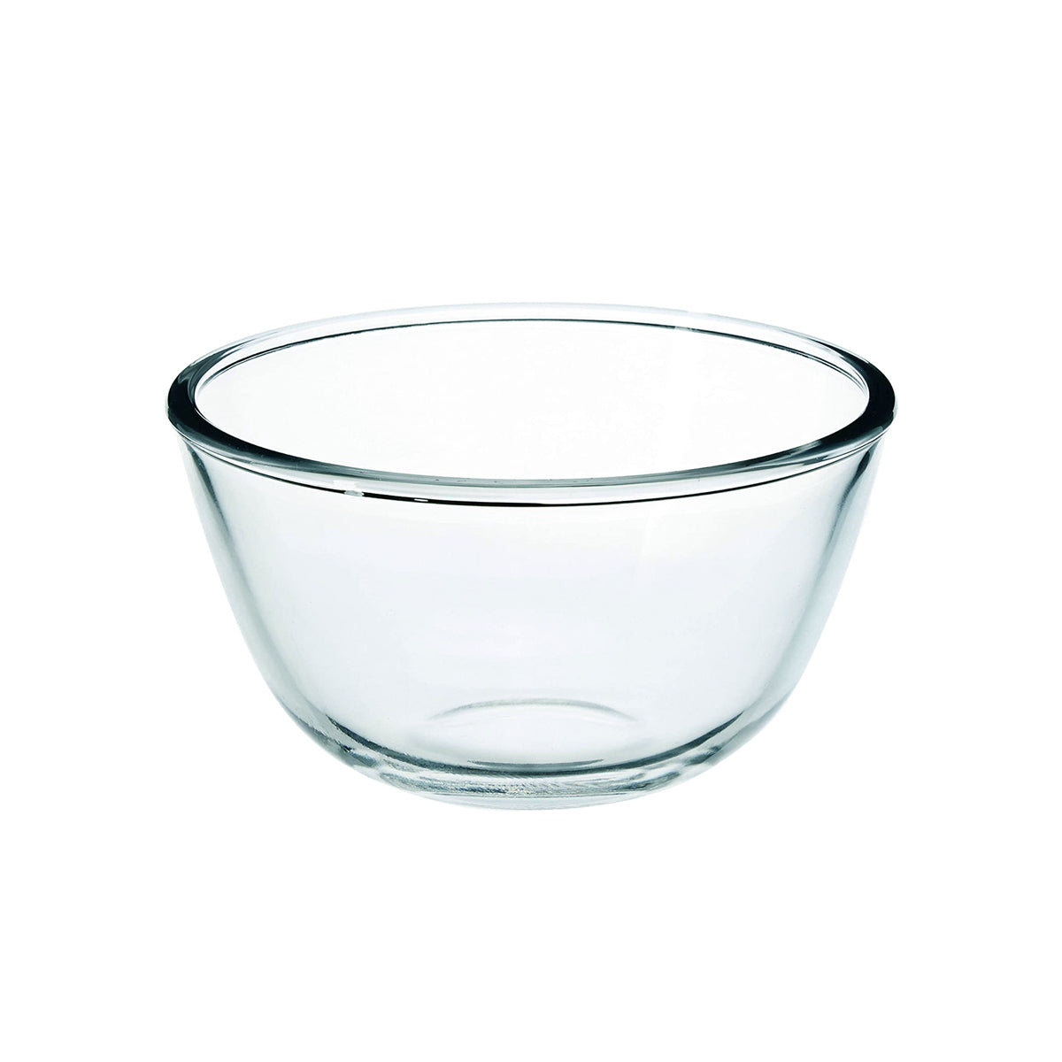 Royalford RF11233 2.70L Glass Mixing Bowl | Borosilicate Thermal Shock Resistant Kitchen Bowl | Freezer & Dishwasher Safe Durable Glassware for Mixing & Serving
