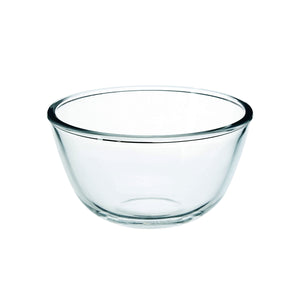 Royalford RF11233 2.70L Glass Mixing Bowl | Borosilicate Thermal Shock Resistant Kitchen Bowl | Freezer & Dishwasher Safe Durable Glassware for Mixing & Serving