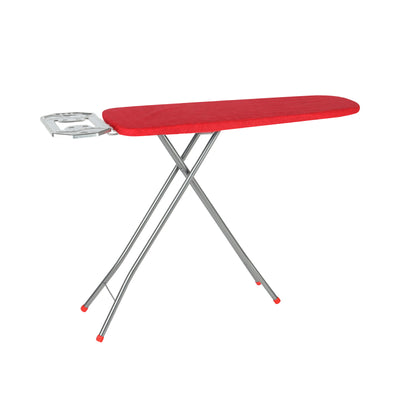 Royalford RF11245 Leona Ironing Board | Foldable Steel Iron Board | Heat-Resistant Cotton Cover | Stable Frame | Iron Rest and Space-Saving Design for Home Use Daily