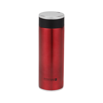 Royalford RF11248 360ml SS Vacuum Water Bottle | Double Wall Stainless Steel Insulated Flask | Leak Resistant Lid | Keeps Hot & Cold for Hours | Portable Travel Bottle