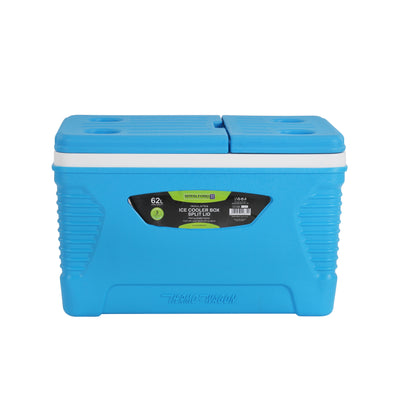 RoyalFord RF11264 62L Insulated Ice Cooler Box | 3-Layer Thermal Ice Chest for Camping, Picnic, BBQ & Travel | Heavy-Duty HDPE Exterior | Food-Grade Inner Lining