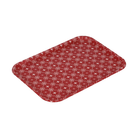 RoyalFord RF11267 Rectangular Leather Tray 42x30cm | Multicolour Design | Stylish Leaf Pattern | Generous Surface Area | Easy to Clean | Hygienic and Odourless | Durable