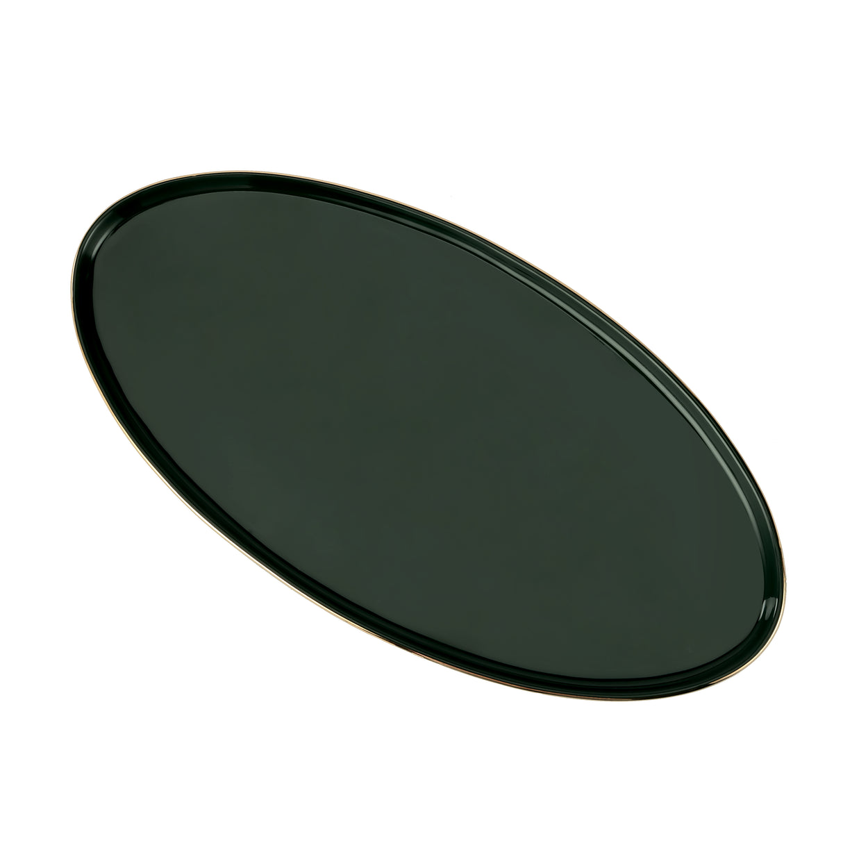 RoyalFord RF11337 Royal Green Fine Bone Oval Plate 14 Inch | Premium Serving Platter |Food-Safe Construction | Durable & Lightweight  | Scratch-Resistant Glazed Surface