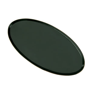 RoyalFord RF11337 Royal Green Fine Bone Oval Plate 14 Inch | Premium Serving Platter |Food-Safe Construction | Durable & Lightweight  | Scratch-Resistant Glazed Surface