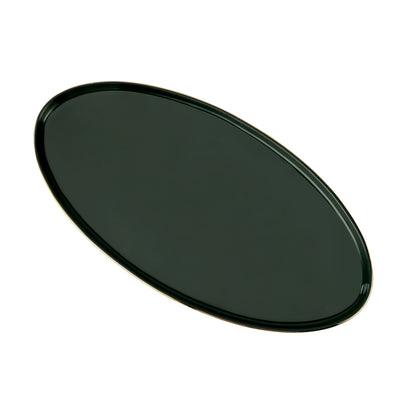 RoyalFord RF11337 Royal Green Fine Bone Oval Plate 14 Inch | Premium Serving Platter |Food-Safe Construction | Durable & Lightweight  | Scratch-Resistant Glazed Surface