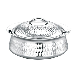 Royalford RF11450 Phoenix Stainless Steel Hot Pot 6000ml | Double Wall Vacuum Insulated Extra Deep Food Warmer | Firm Twist Lock Lid, Strong Handles & Elegant Design