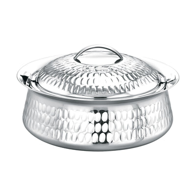 Royalford RF11450 Phoenix Stainless Steel Hot Pot 6000ml | Double Wall Vacuum Insulated Extra Deep Food Warmer | Firm Twist Lock Lid, Strong Handles & Elegant Design