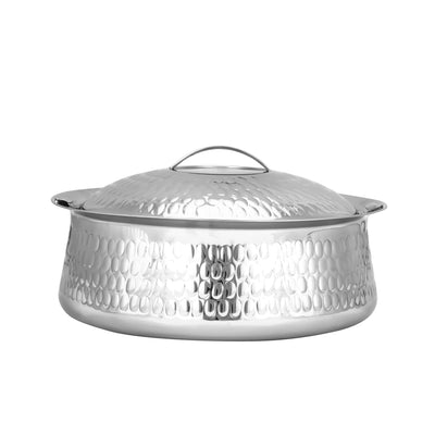 Royalford RF11450 Phoenix Stainless Steel Hot Pot 6000ml | Double Wall Vacuum Insulated Extra Deep Food Warmer | Firm Twist Lock Lid, Strong Handles & Elegant Design