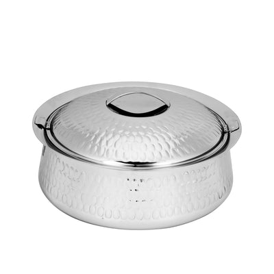Royalford RF11450 Phoenix Stainless Steel Hot Pot 6000ml | Double Wall Vacuum Insulated Extra Deep Food Warmer | Firm Twist Lock Lid, Strong Handles & Elegant Design