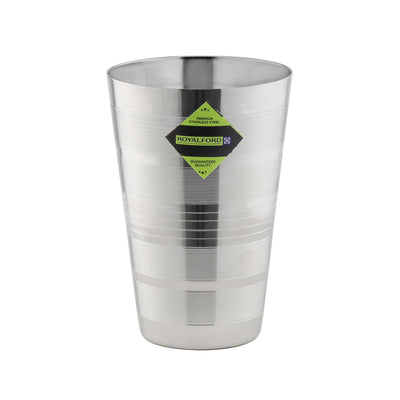 Royalford RF11463 Stainless Steel Designer Glass | 7cm with Mirror Finish Body | Durable Rust-Resistant Drinking Tumbler for Water, Juice & Daily Use, Premium Quality