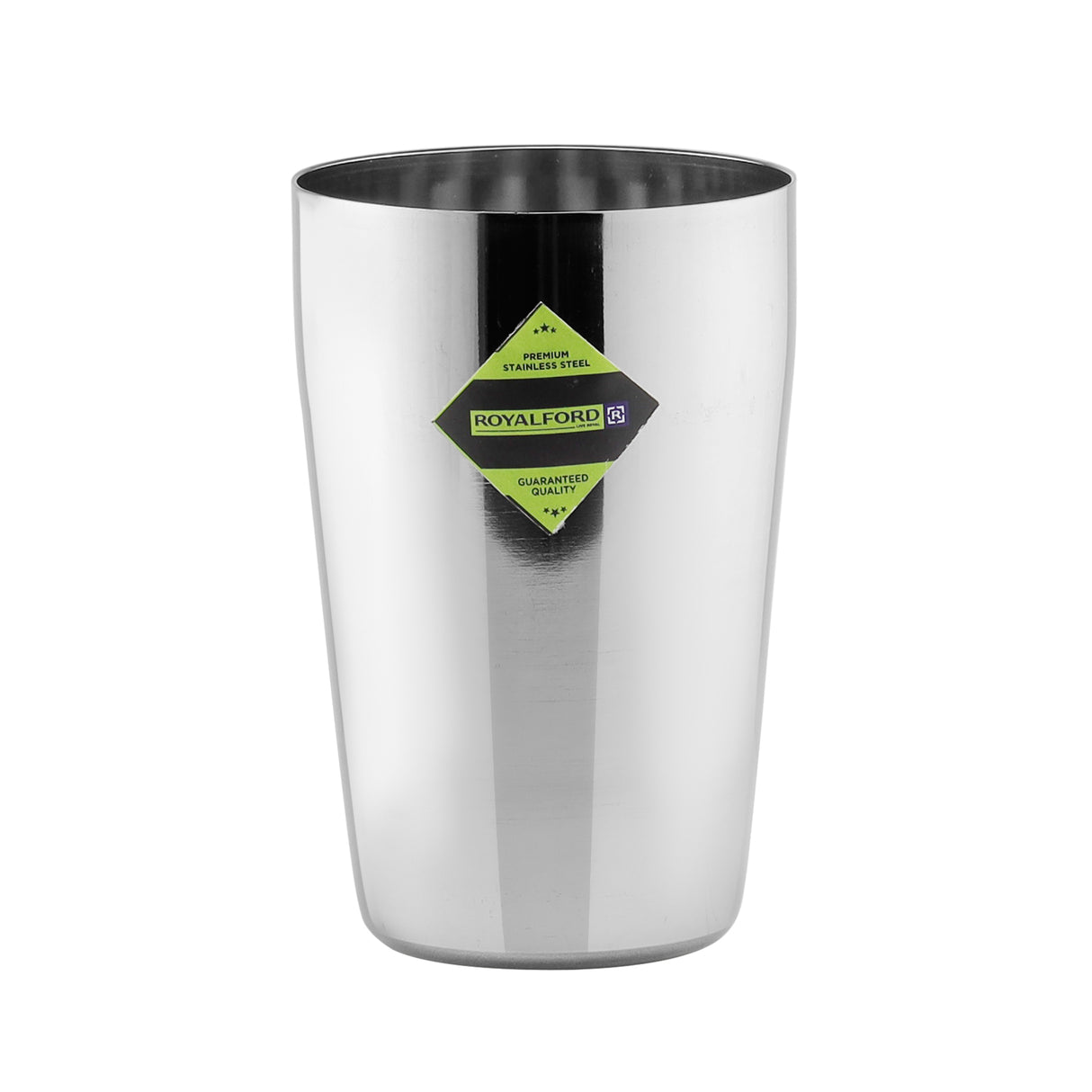 Royalford RF11464 Stainless Steel Glass | 7cm  Mirror Finish Drinking Tumbler | Durable Rust Resistant Steel Glass for Water, Juice & Soft Drinks | Perfect for Daily Use