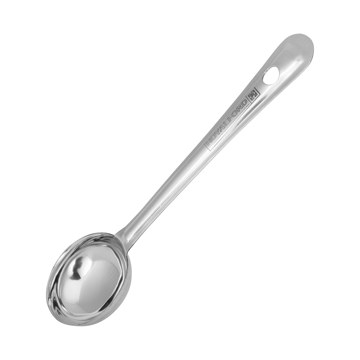 RoyalFord RF11479 Stainless Steel Basting Ladle | 19cm | Premium Food Grade | Mirror Finish, Durable Rust Resistant Serving Spoon | Perfect for Soup, Sauce and Gravy |