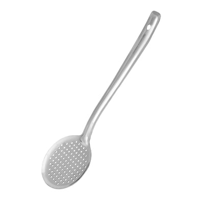 Royalford RF11486 Stainless Steel Basting Skimmers | 100% Food Grade Strainer Ladles | Long Handle  | Durable Skimming Spoon for Frying, Draining Oil & Serving