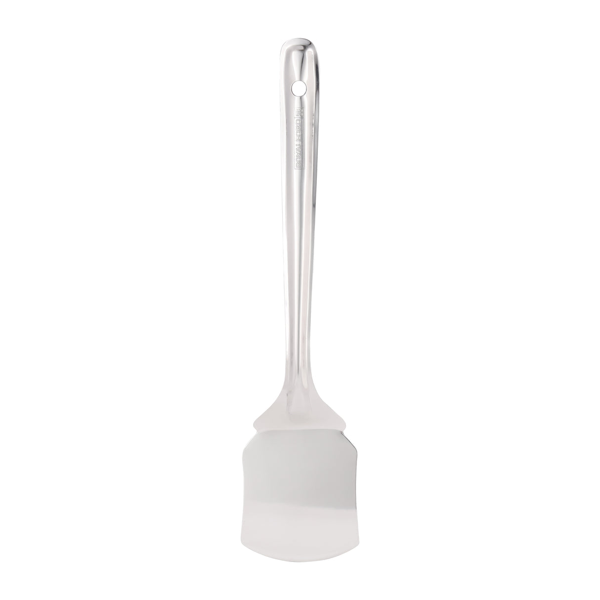 Royalford RF11490 Stainless Steel Basting Turner 32cm | Food Grade Kitchen Spatula | Durable Heat Resistant Turner for Flipping, Cooking & Frying | Ergonomic Handle