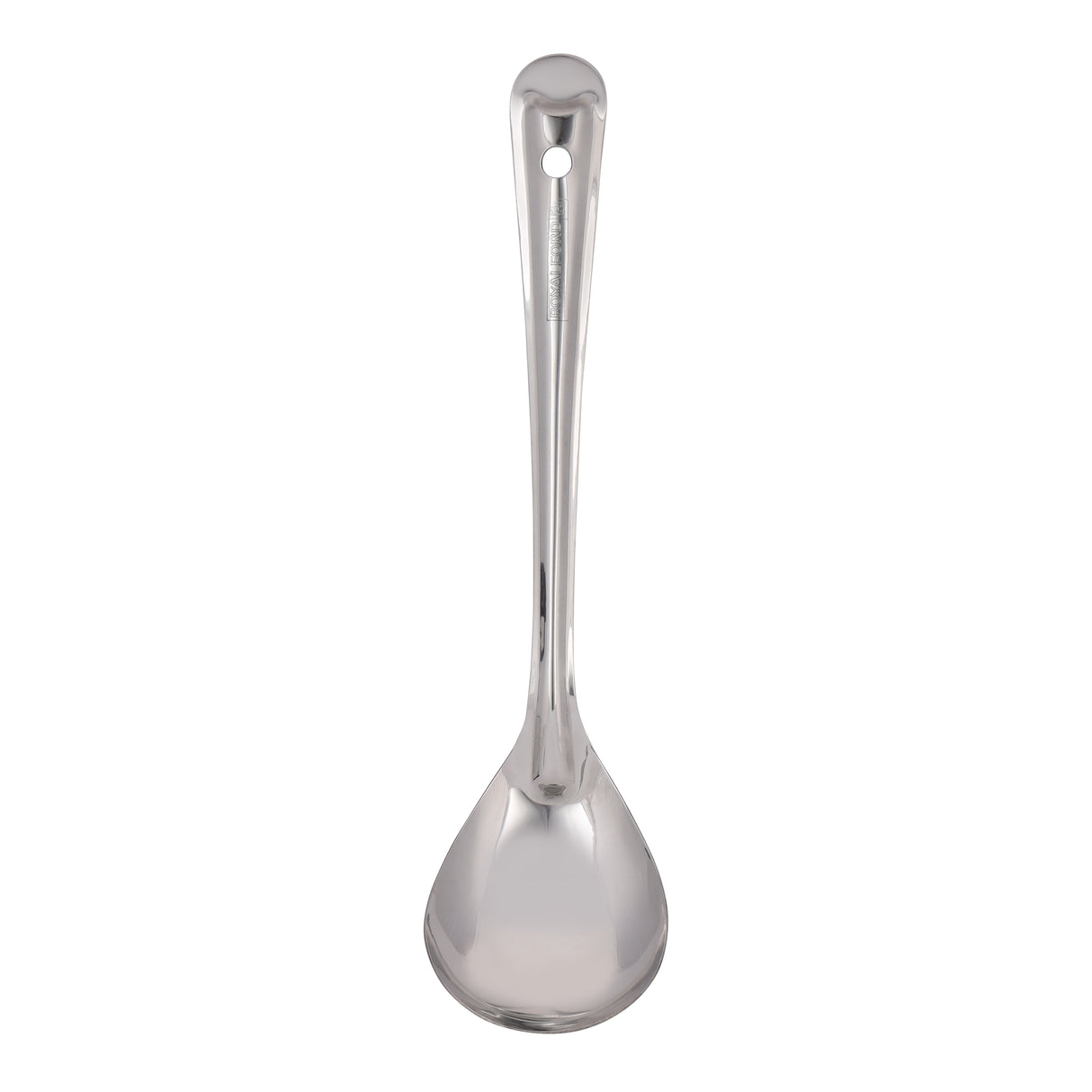 Royalford RF11496 Stainless Steel Basting Oval Spoon | 32cm Food Grade Serving Spoon  | Durable Long Handle Spoon for Cooking, Serving, Soup & Gravy|  Mirror Finish