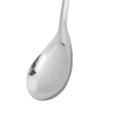 Royalford RF11496 Stainless Steel Basting Oval Spoon | 32cm Food Grade Serving Spoon  | Durable Long Handle Spoon for Cooking, Serving, Soup & Gravy|  Mirror Finish