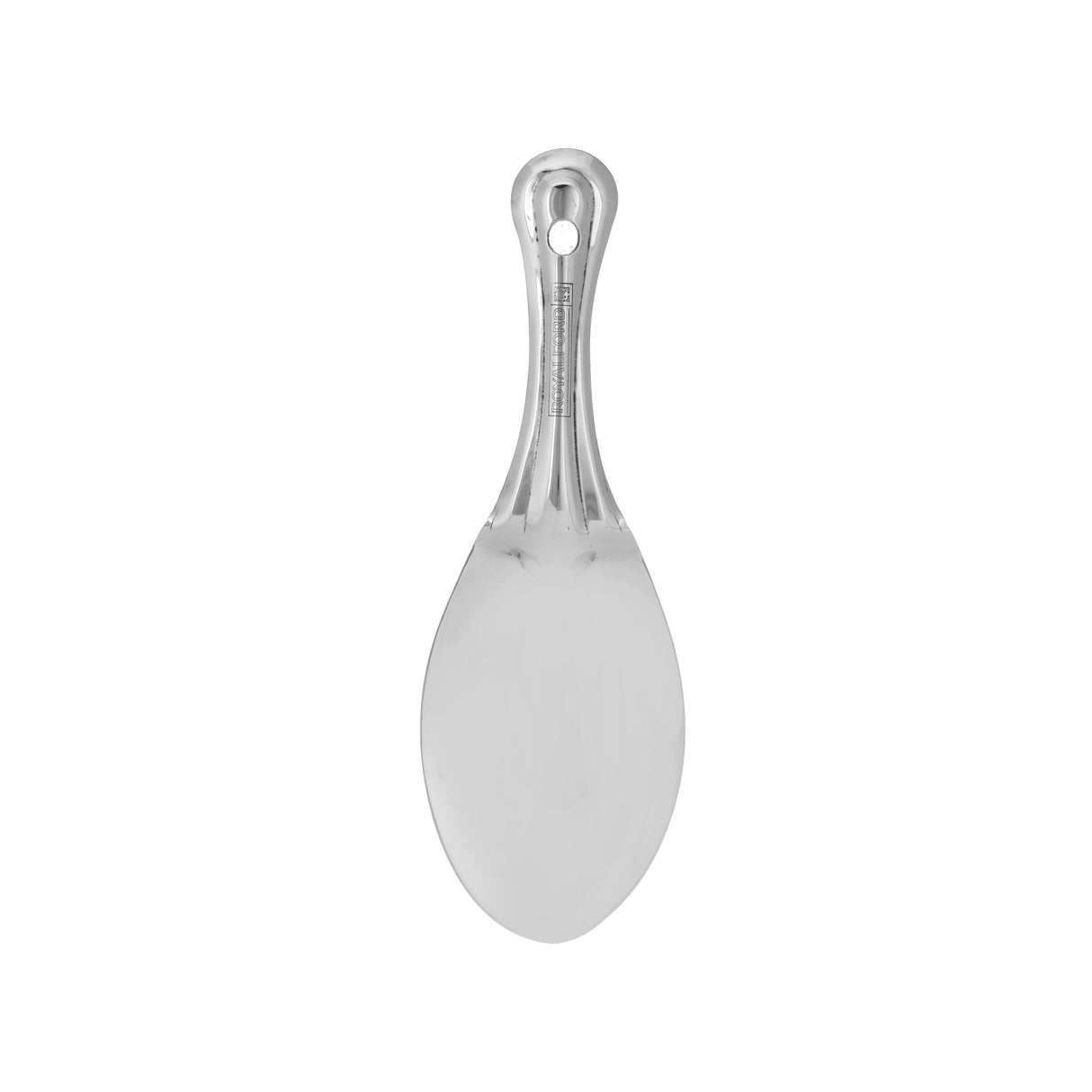 Royalford RF11497  Stainless Steel Rice Spoon | Food Grade Mirror Finish Serving Spoon |  Rust Resistant Kitchen Utensil with Ergonomic Handle for Easy Serving Use