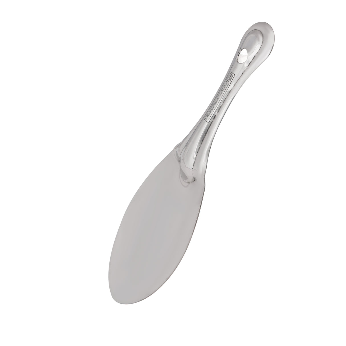 Royalford RF11497  Stainless Steel Rice Spoon | Food Grade Mirror Finish Serving Spoon |  Rust Resistant Kitchen Utensil with Ergonomic Handle for Easy Serving Use