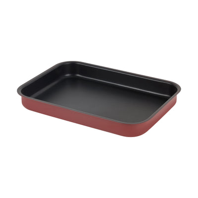 Royalford RF1149-SP41 41cm non-stick rectangular baking tray | offers even heat distribution, durable oven-safe construction, and easy food release for baking, roasting