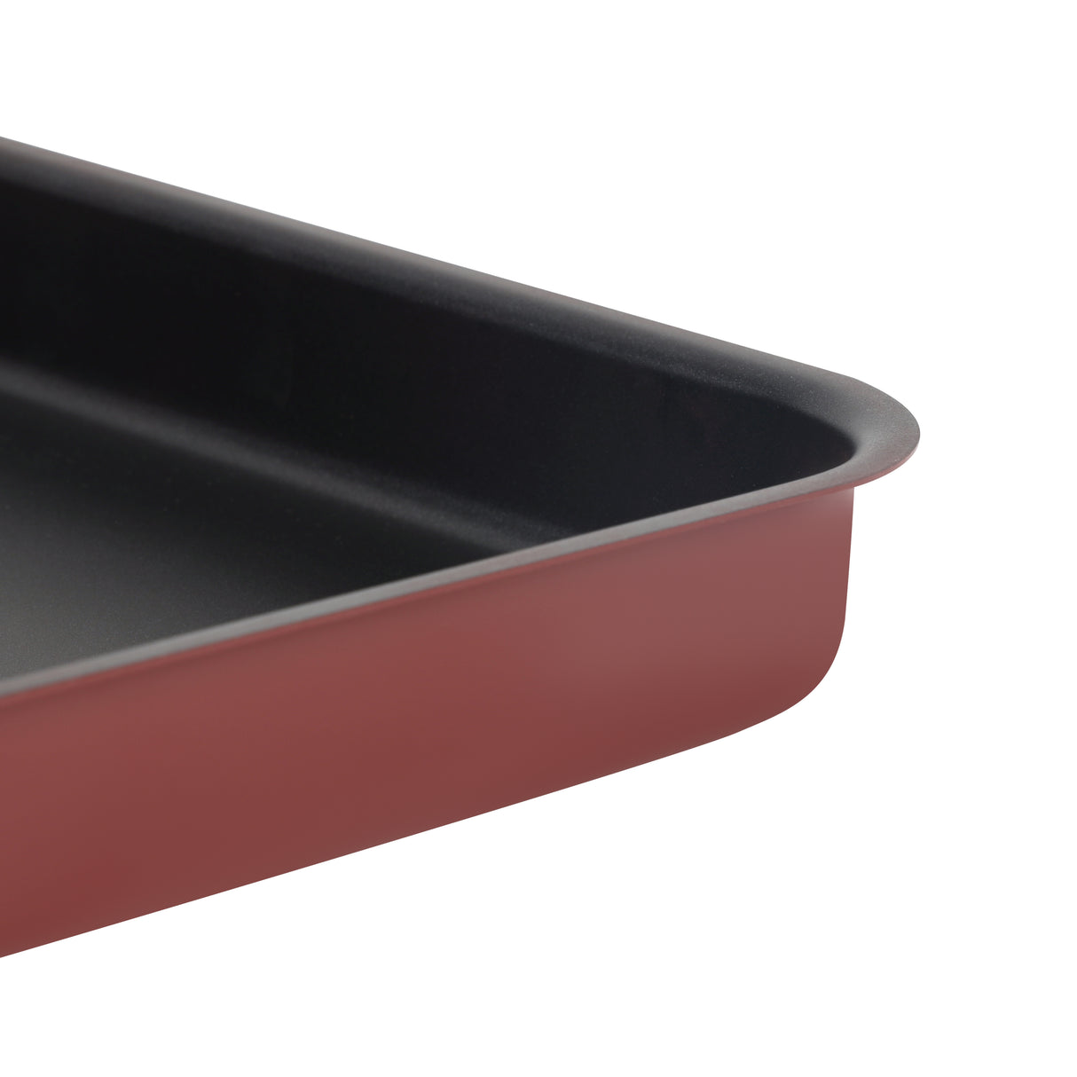 Royalford RF1149-SP41 41cm non-stick rectangular baking tray | offers even heat distribution, durable oven-safe construction, and easy food release for baking, roasting
