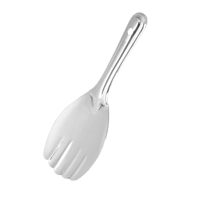 Royalford RF11502 Stainless Steel Panja Spoons | 100% Food Grade Cooking & Serving Spoon | Ergonomic Handle | Mirror Finish Kitchen Spoon for Mixing, Stirring & Serving