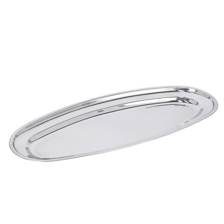 Royalford RF11606 Stainless Steel Fish Tray | Mirror Finish Food Grade Serving Platter | Rust Resistant | Durable SS Kitchen Tray | Perfect for Home & Restaurant Use