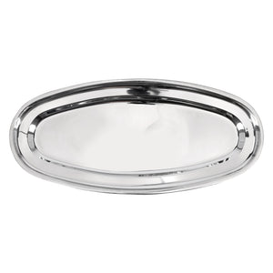 Royalford RF11606 Stainless Steel Fish Tray | Mirror Finish Food Grade Serving Platter | Rust Resistant | Durable SS Kitchen Tray | Perfect for Home & Restaurant Use
