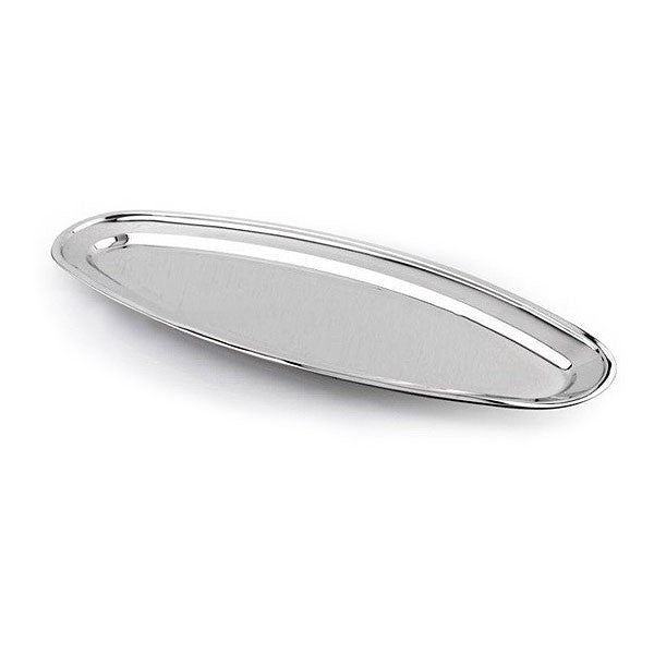 Royalford RF11606 Stainless Steel Fish Tray | Mirror Finish Food Grade Serving Platter | Rust Resistant | Durable SS Kitchen Tray | Perfect for Home & Restaurant Use