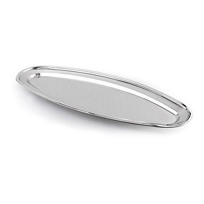 Royalford RF11606 Stainless Steel Fish Tray | Mirror Finish Food Grade Serving Platter | Rust Resistant | Durable SS Kitchen Tray | Perfect for Home & Restaurant Use