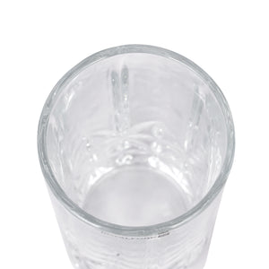 Royalford RF11662 Glass Tumbler Set | 3 Pcs 360ML Lead Free Soda Lime Drinking Glasses| Elegant Textured Base| Premium Water Juice Soft Drink Beverage Glassware for Home