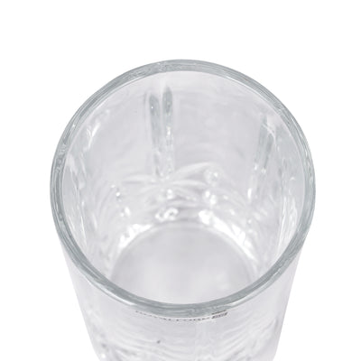 Royalford RF11662 Glass Tumbler Set | 3 Pcs 360ML Lead Free Soda Lime Drinking Glasses| Elegant Textured Base| Premium Water Juice Soft Drink Beverage Glassware for Home
