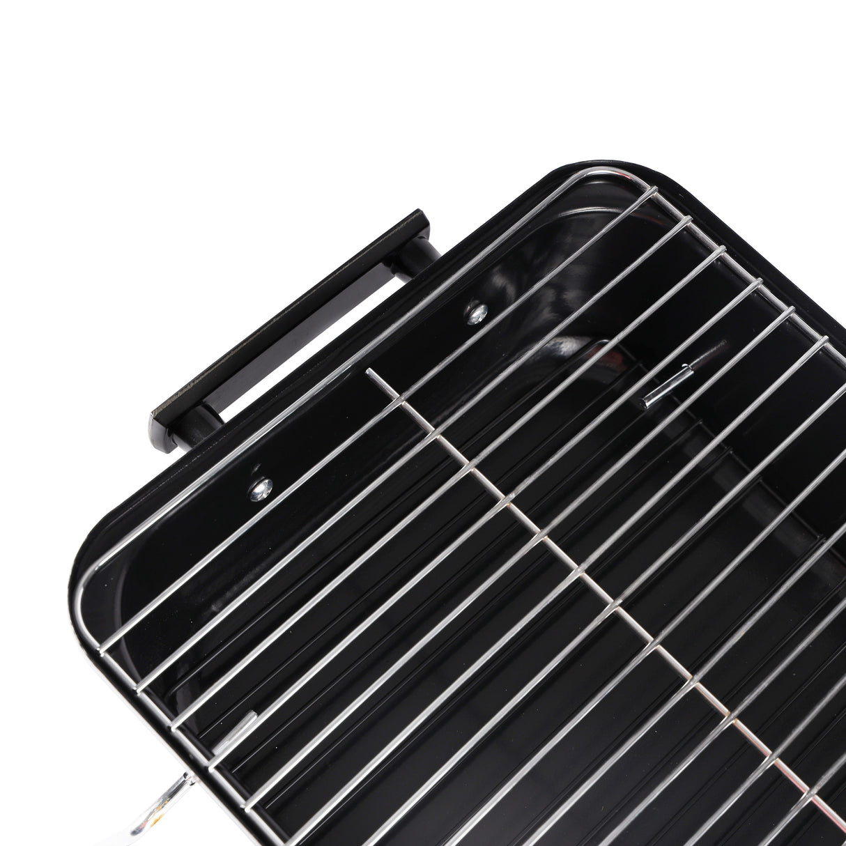 Royalford RF11677 Portable Charcoal Hamburger Stove | 170 Sq. In. Cooking Surface| Foldable Design | Outdoor BBQ Grill | Compact Steel Body |Easy Carry & Travel-Friendly