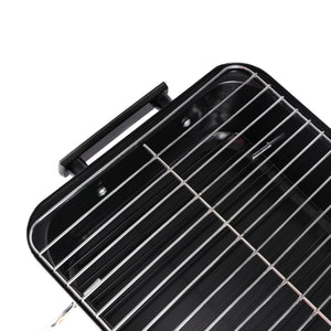 Royalford RF11677 Portable Charcoal Hamburger Stove | 170 Sq. In. Cooking Surface| Foldable Design | Outdoor BBQ Grill | Compact Steel Body |Easy Carry & Travel-Friendly