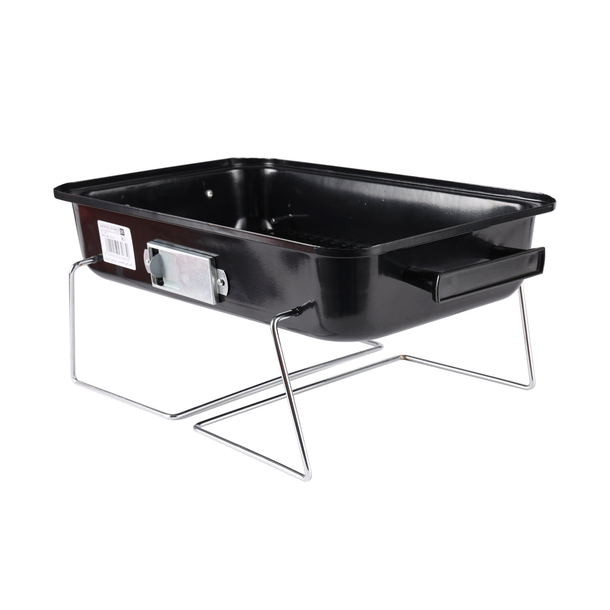 Royalford RF11677 Portable Charcoal Hamburger Stove | 170 Sq. In. Cooking Surface| Foldable Design | Outdoor BBQ Grill | Compact Steel Body |Easy Carry & Travel-Friendly