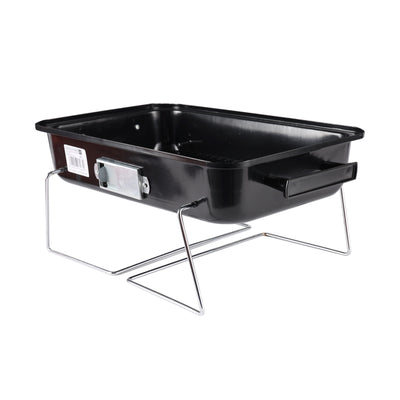 Royalford RF11677 Portable Charcoal Hamburger Stove | 170 Sq. In. Cooking Surface| Foldable Design | Outdoor BBQ Grill | Compact Steel Body |Easy Carry & Travel-Friendly