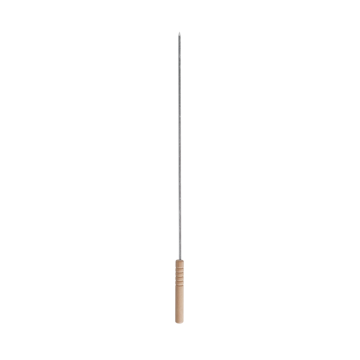Royalford RF11679 BBQ Square Skewers 6pcs | 40cm Stainless Steel Grill Sticks with Wooden Handle | Durable Reusable Barbecue Skewers Set for Kebabs, Meat & Vegetables