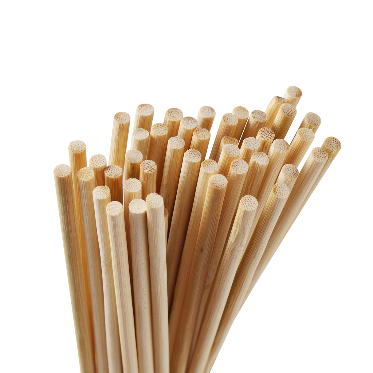 RoyalFord RF11686 Bamboo Skewers 40cm | Heavy Duty 4.0mm Thick Round BBQ Sticks | Natural Disposable Skewers | Perfect  for Grilling Kebab, Barbecue & Party Food Use