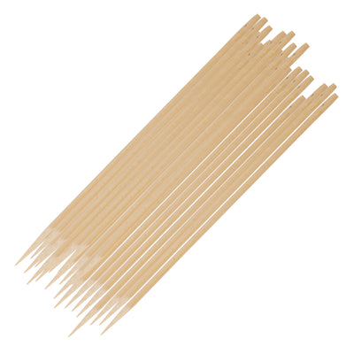 RoyalFord RF11687 Bamboo Skewers 25cm | 5.0mm Thick Heavy Duty Round BBQ Sticks | Natural Disposable Skewers | Perfect for Grilling Kebab, Barbecue & Party Use