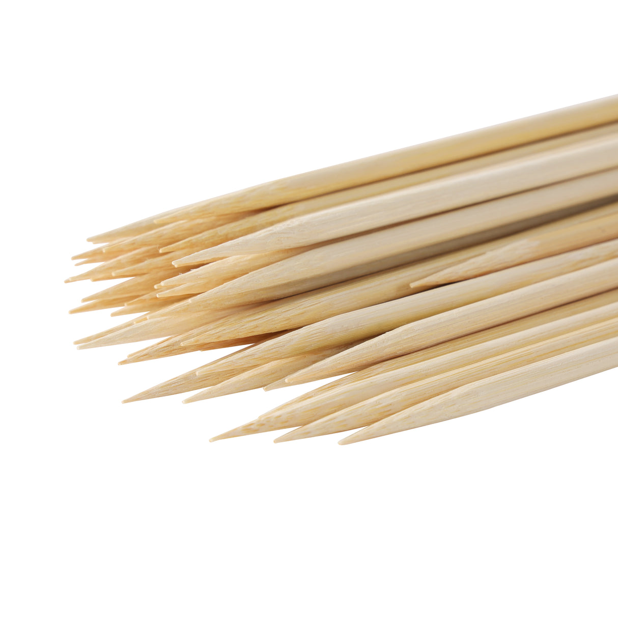 RoyalFord RF11687 Bamboo Skewers 25cm | 5.0mm Thick Heavy Duty Round BBQ Sticks | Natural Disposable Skewers | Perfect for Grilling Kebab, Barbecue & Party Use