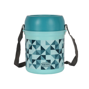 Royalford RF11694 Diet Meal Hot Lunch Box 800ml | Stainless Steel Inner | 3 Containers| BPA-Free Food Grade Material | Heat Retaining | Leak-Resistant & Portable Design