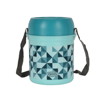 Royalford RF11694 Diet Meal Hot Lunch Box 800ml | Stainless Steel Inner | 3 Containers| BPA-Free Food Grade Material | Heat Retaining | Leak-Resistant & Portable Design