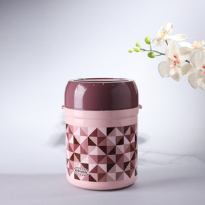 Royalford 800 ML Wonder Meal Lunch Box With 3 Containers- RF11694| Round Boxes With Stainless Steel Inner And Super PU Insulation| Premium-Quality