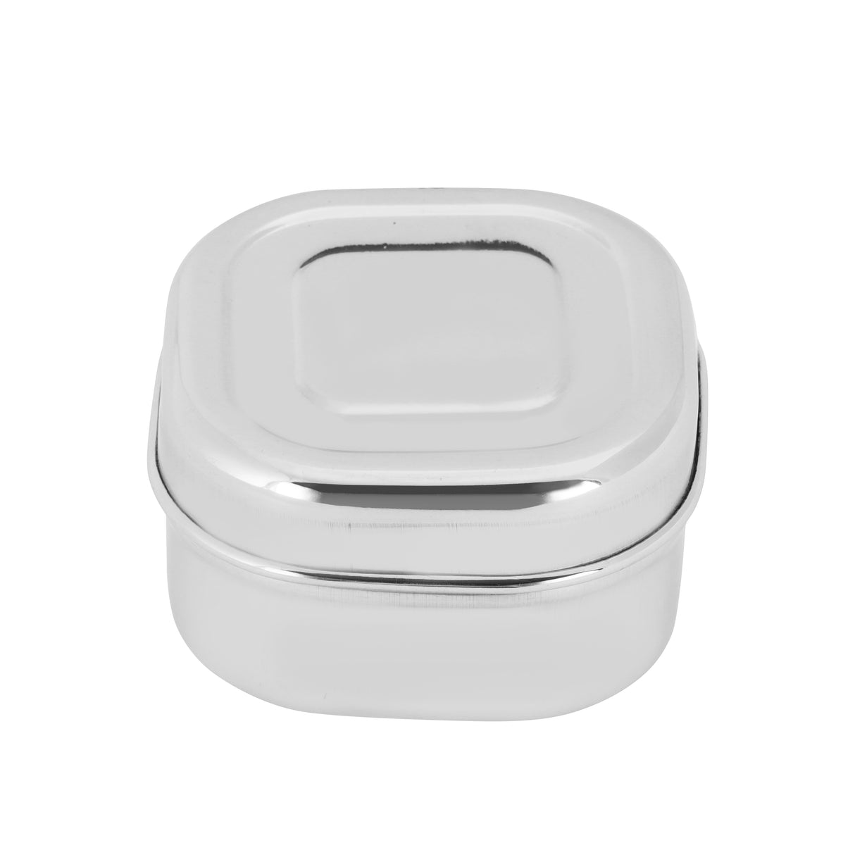 Royalford RF11699 Stainless Steel Square Dabba set| durable food-grade SS, mirror finish & rust-resistant design| stackable storage ideal for kitchen, travel & daily use|
