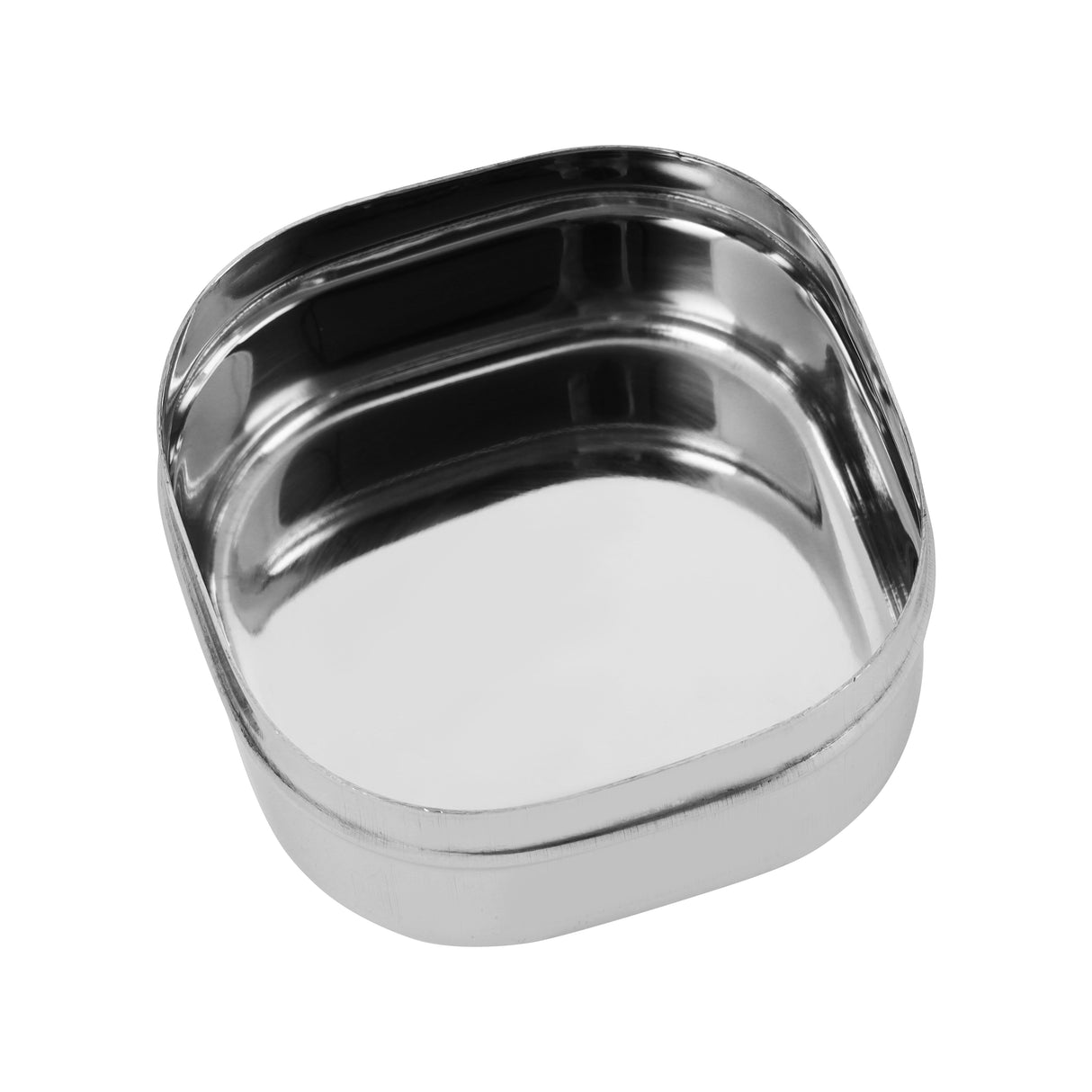 Royalford RF11699 Stainless Steel Square Dabba set| durable food-grade SS, mirror finish & rust-resistant design| stackable storage ideal for kitchen, travel & daily use|