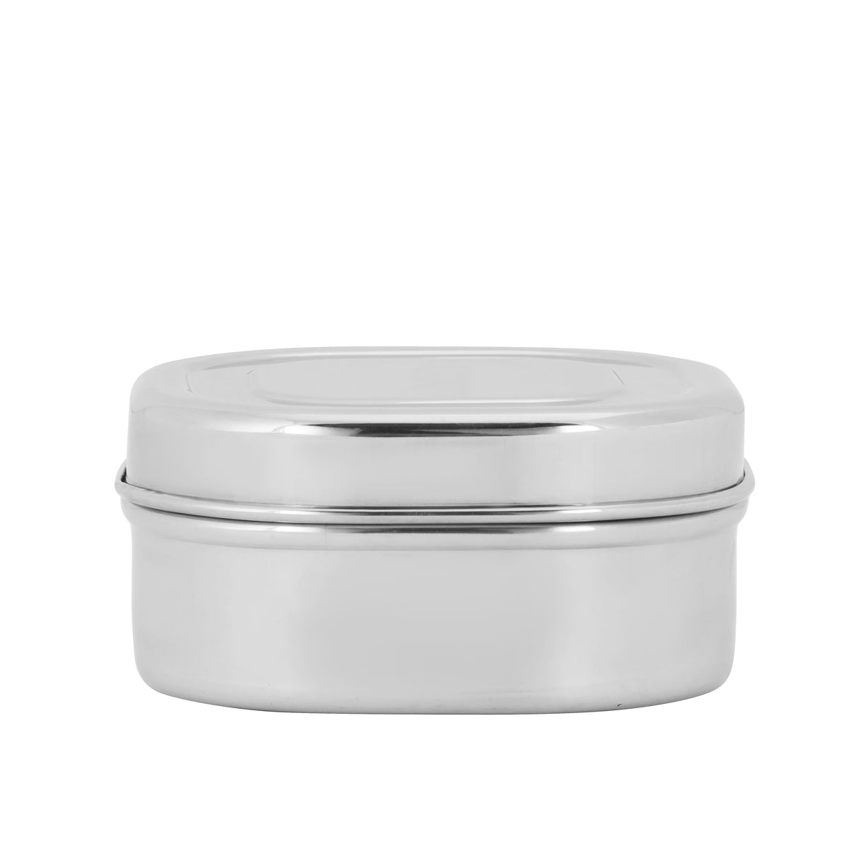 Royalford RF11700 Stainless Steel Square Dabba Storage Container | Food Grade Rust Resistant Kitchen Storage Box with Lid | Durable Mirror Finish Compact Stackable Design