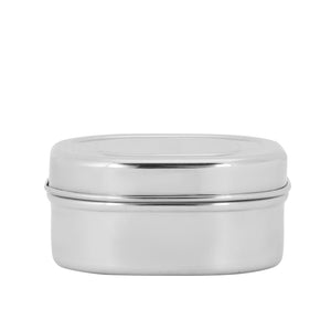 Royalford RF11700 Stainless Steel Square Dabba Storage Container | Food Grade Rust Resistant Kitchen Storage Box with Lid | Durable Mirror Finish Compact Stackable Design