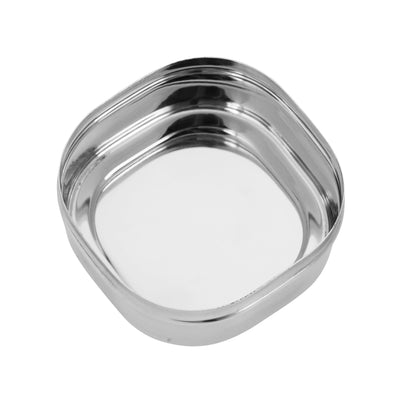 Royalford RF11700 Stainless Steel Square Dabba Storage Container | Food Grade Rust Resistant Kitchen Storage Box with Lid | Durable Mirror Finish Compact Stackable Design