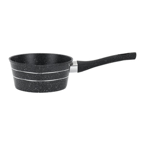 Royalford RF11832 14cm Smart Granite Milk Pan |Pouring Spout | Induction Compatible | 5-Layer Non-Stick Forged Aluminium Saucepan with Soft-Touch Handle |Dishwasher Safe