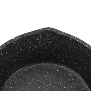 Royalford RF11832 14cm Smart Granite Milk Pan |Pouring Spout | Induction Compatible | 5-Layer Non-Stick Forged Aluminium Saucepan with Soft-Touch Handle |Dishwasher Safe