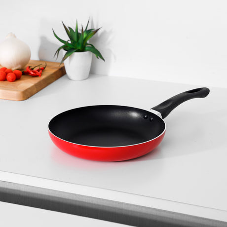 Royalford RF11859 26cm Aluminium Non-Stick Frypan | Heat Resistant Bakelite Handle | Durable Easy-Clean Cooking Pan | PFOA-Free Coating for Gas & Electric Stovetops